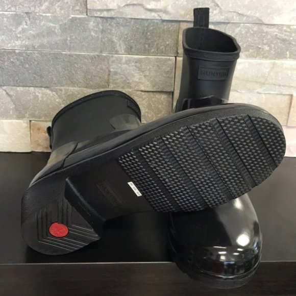 Hunter Refined Low Heel Biker Rain Boot - Picture 14 of 14